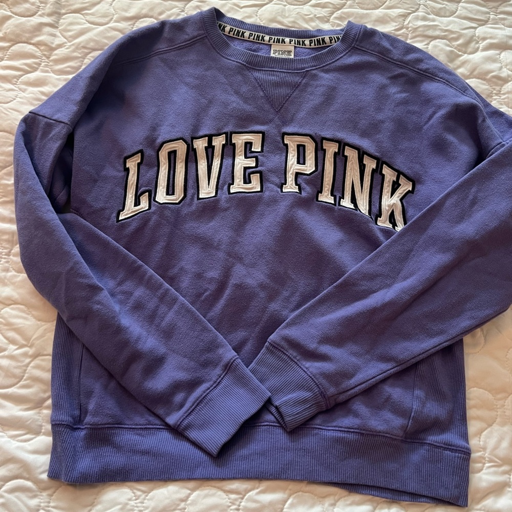 Pink brand women’s purple sweatshirt
